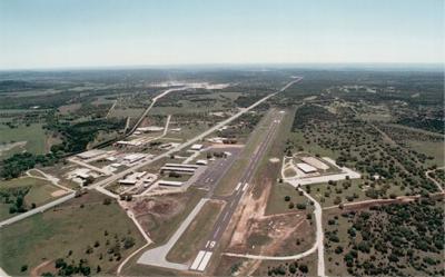 Aerial photo of airport